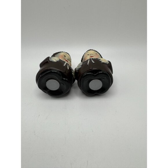 Friar Tuck Clergy Monk S & P Set Goebel c1940-1955, W. Germany 2.5”Flush Faces - Picture 6 of 6